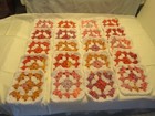 Lot of 20 5” Variegated Pink tones and White Crochet Granny Squares Blocks