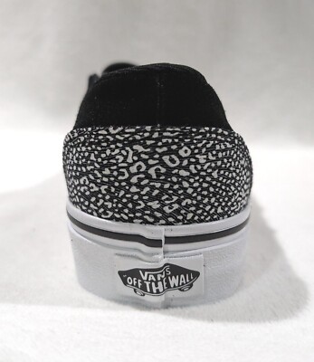 Vans Asher Spots Black Slip On Women\'s Skate Shoes - Excellent Condition Vans Asher Spots Black Slip On Women main image 2