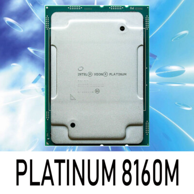 Intel Xeon Platinum 8160m sr3b8 lga3647 2.1GHz 24 core 48 thread CPU processor