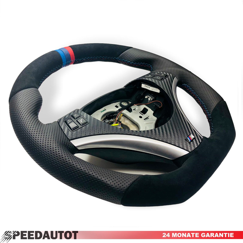 Volant Aplati BMW M-Power Pour E82 E84 E87 E88 E90 E91 E92 E93 - Cuir Remis à Neuf - Garantie 24 Mois