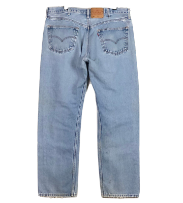 Vintage 2001 Y2K Levis 501 Button Fly Blue Denim Jeans Tag 40x 32