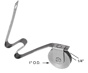 1" Stainless Steel Ball-Bearing Center Groove Spring Tension Screen Roller - pa - Picture 2 of 5