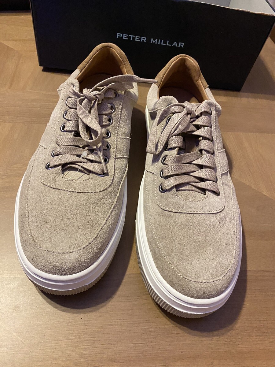 Peter Millar Men's VANTAGE Low Top Lace Up Suede Sneakers US