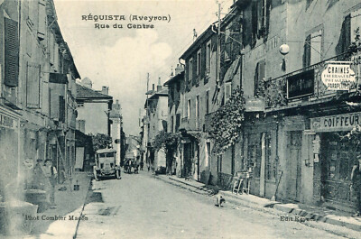 REQUISTA card Rue du Centre Le tacot various business signs
