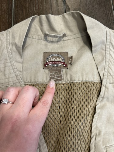 Cabelas Safari Series Men’s Hunting Fishing Vest Size Med - Picture 8 of 13