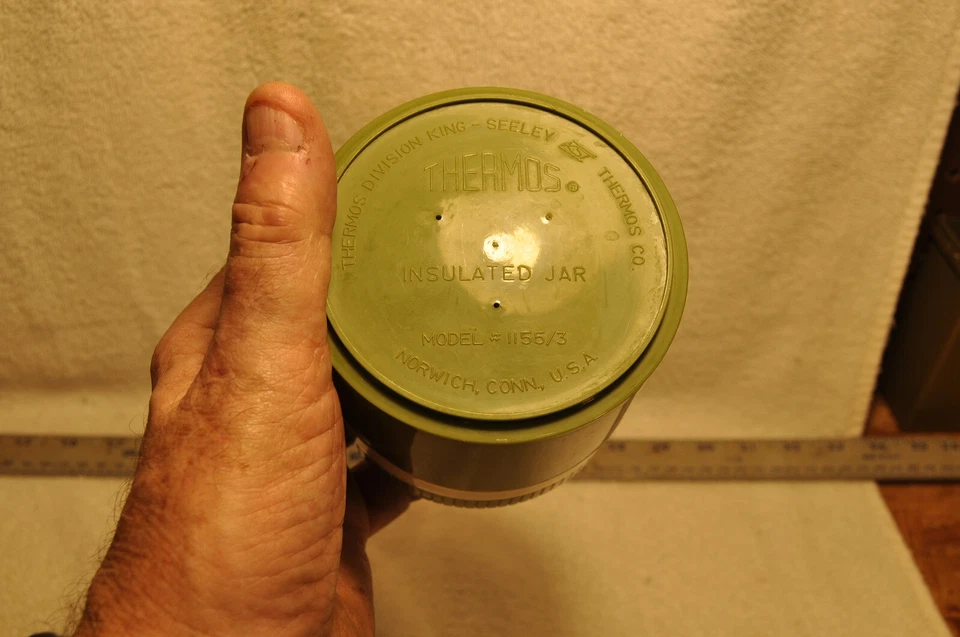 Tarro de comida fría caliente aislado termo Aladdin sopa hora del almuerzo tarro verde de 6 OZ Foto 3 de 4