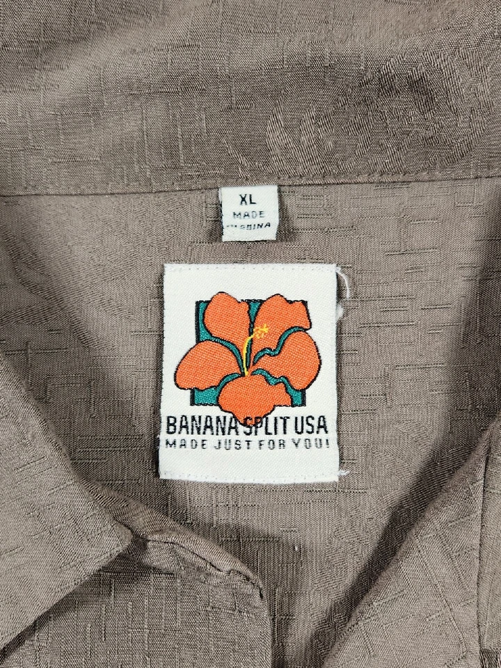 Banana Split USA Men's XL Pineapple Hawaiian Aloha Button Down Shirt - Nice! - Image 2 of 4