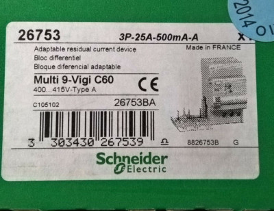 N°1 SCHNEIDER 26753 MULTI 9 VIGI C60