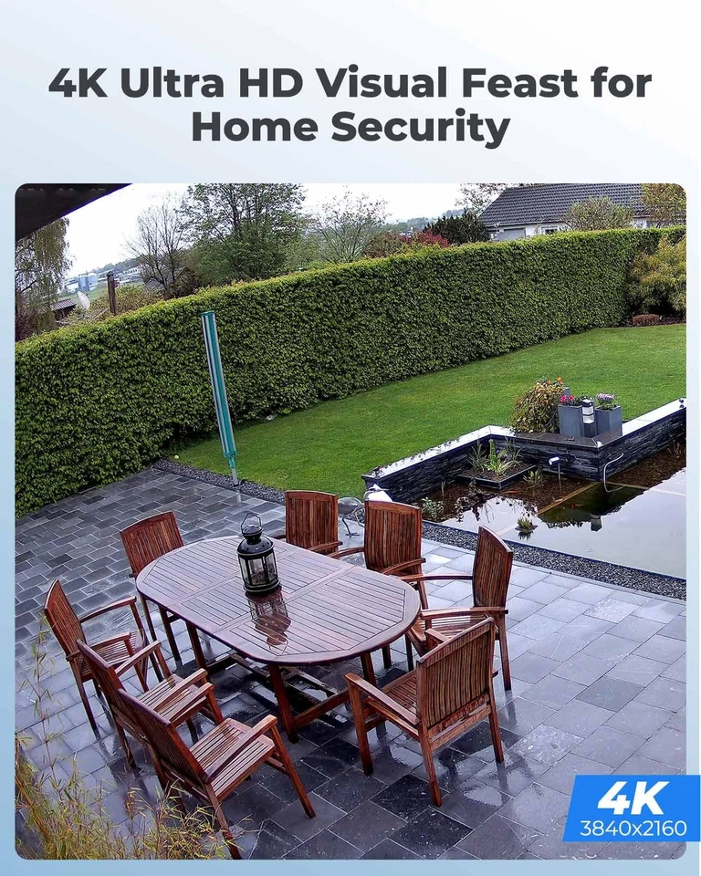 Security Camera Outdoor System 4K, Surveillance IP PoE with Human/Vehicle/Pet... - Image 2 of 4