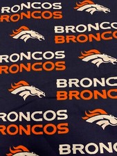 Denver Broncos Cotton Fabric 1 -7/8 yds L x 56"W