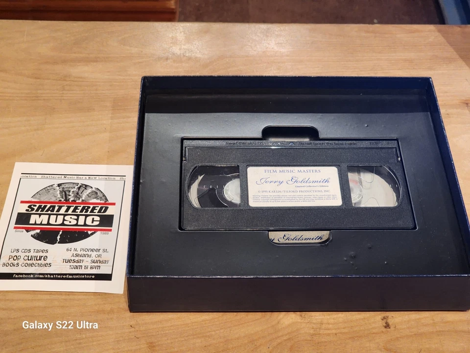 Film Music Masters Jerry Goldsmith VHS Box Set Biik Photos Limited Edition Rare - Image 2 of 4