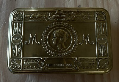 1914 World War Princess Mary Christmas Gift Soldiers Tobacco Tin empty