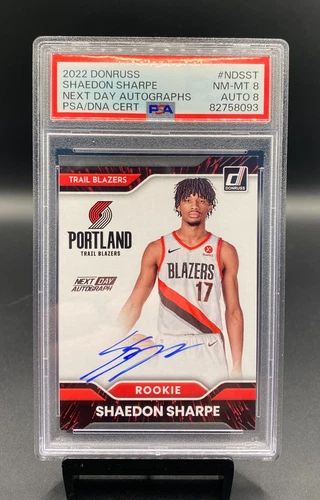 2022-23 Donruss Shaedon Sharpe Next Day Rookie Autograph #NDSST