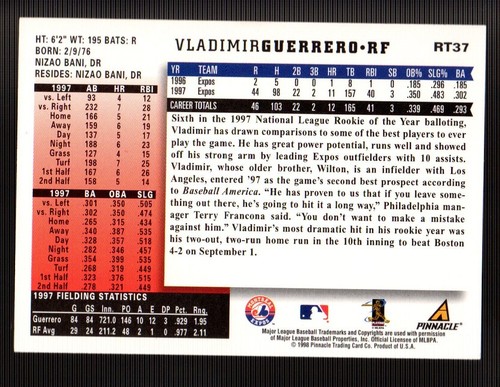 Vladimir Guerrero ⚾ Collection MLB AU CHOIX 1996 - 1999 EXPOSITIONS DE MONTRÉAL ⚾ SÉNATEUR - Photo 125 sur 203