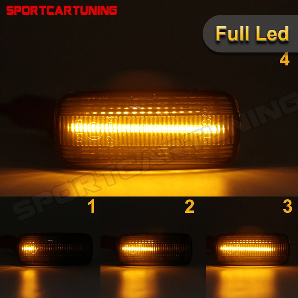 Sequential LED Side Marker Light For Audi 94-01 A4 B5 96-03 A3 97-05 A6 C5 TT A2 Foto 2 de 4