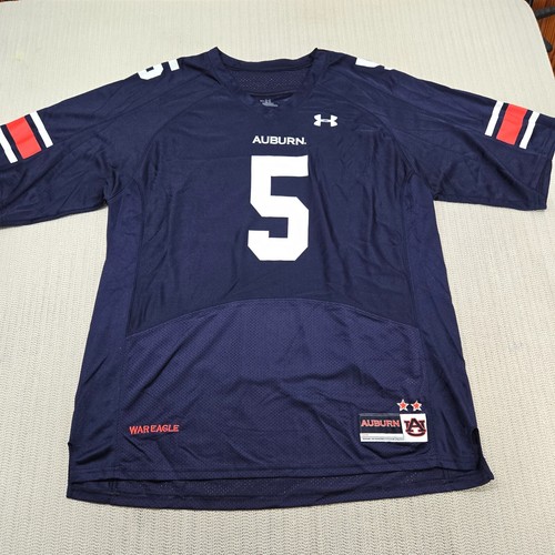 Under Armour Auburn Tigers Jersey Mens 2XL XXL Blue #5 SEC Football - 第 1/10 張圖片