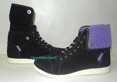 NEU Crocs Lopro Suede Hi-Top Sneaker Größe W5 / 34,5 Kinder Stiefel Boots Schuhe