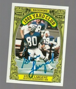 steve largent signed football