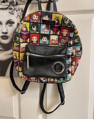 Bioworld My Hero Academia Chibi Grid Mini Backpack: Premium Collectible Bag