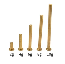 Brass Tip Weight Plugs for .335 Wood & .355 Iron Shafts- 2g 4g 6g 8g 10g