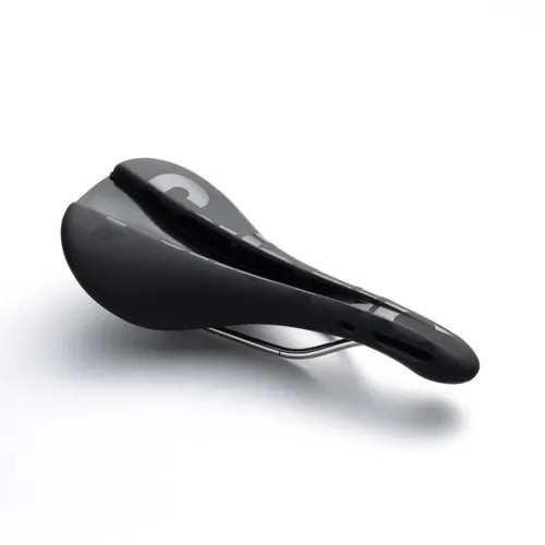 Fabric Line Race Shallow Road Bike Saddle with Ti Rails Black FSD-21