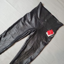 Spanx Women's Size XL NWT Black Faux Leather Leggings 2437