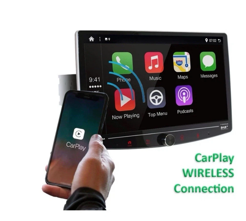 MACROM T1003DAB Autoradio Monitor Car Tablet Android Apple DAB+ BT T 1003 DAB - Immagine 4 di 4