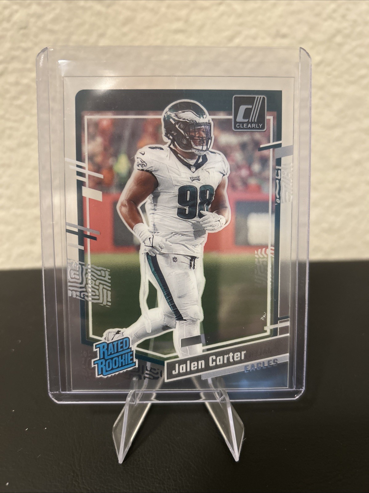 2023 Donruss Clearly Football Jalen Carter RC #64 Philadelphia Eagles