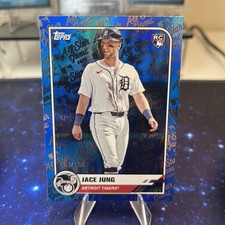 2025 Jace Jung Rookie Card Topps All-Star Game Blue Foil 103/150 #55 (RC)