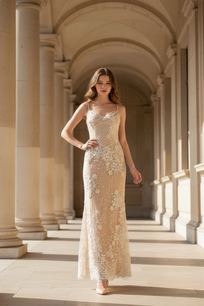 square neck corset wedding dress T272020 Stunning Glitter Mikado A-line Gown with Neckline and Style Bodice Crafted from delicate floral lace Square Neckline Satin Bridal Gown
