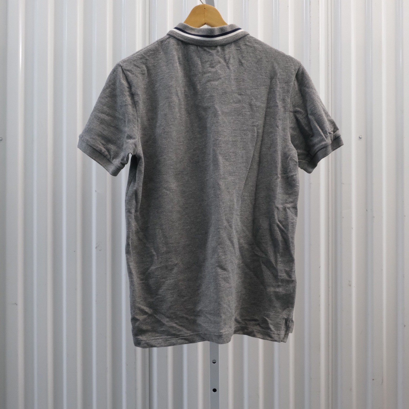 Lacoste LIVE Mens Gray Short Sleeve Oversized Logo Polo Shirt Size Small thumbnail 2