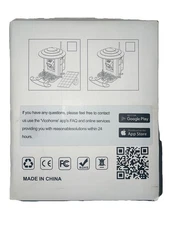 Vicohome Smart Bird Feeder solar panel opened box only to show color