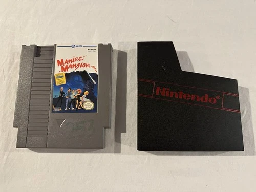 Maniac Mansion (NES, Nintendo) Authentic Cartridge Jaleco Tested And Working