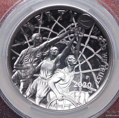 PR70 2020-P DAVID ROBINSON SIGNED Basketball HOF Commemorative Dollar PCGS *8364 - Picture 3 of 5