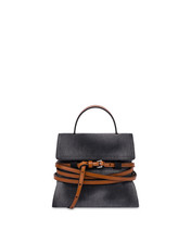Moschino Tie Me Denim Small Handbag Black