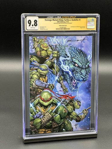 Teenage Mutant Ninja Turtles x Godzilla #1 CGC 9.8 JSA (2025) - Signed Uribe