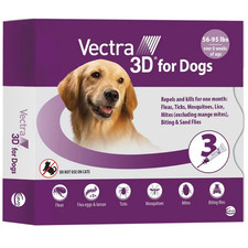 Vectra 3d For Dogs Flea Tick Spot-on Treatment 56-95 Lbs Puppy 3 Doses Vectra 3d For Dogs Flea Tick Spot-on Treatment 56-95 Lbs Puppy 3 Doses