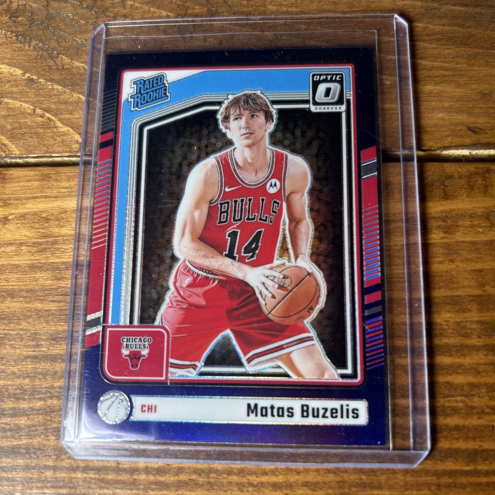 2024-25 Panini Donruss Optic - Rated Rookie Matas Buzelis #271 Purple Prizm (RC)