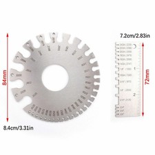 2PCS Sheet Metal Gauge Thickness Gage Measuring Tool US Standard Gauge Tools T