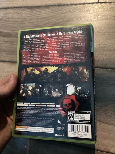 Gears of War (Microsoft Xbox 360, 2006) NO MANUAL - Bild 4 von 5