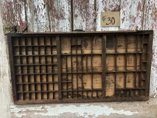 Hamilton Mfg Co Wood Printers Drawer Letterpress Tray Shadowbox Display Case #30