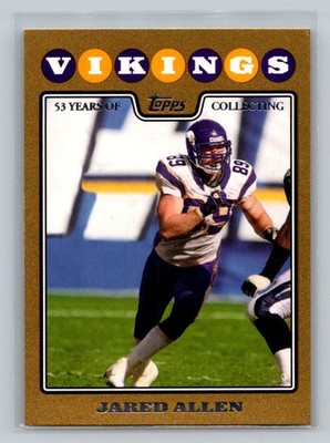 2008 Topps Gold Jared Allen 0679/2008 Kansas City Chiefs #209