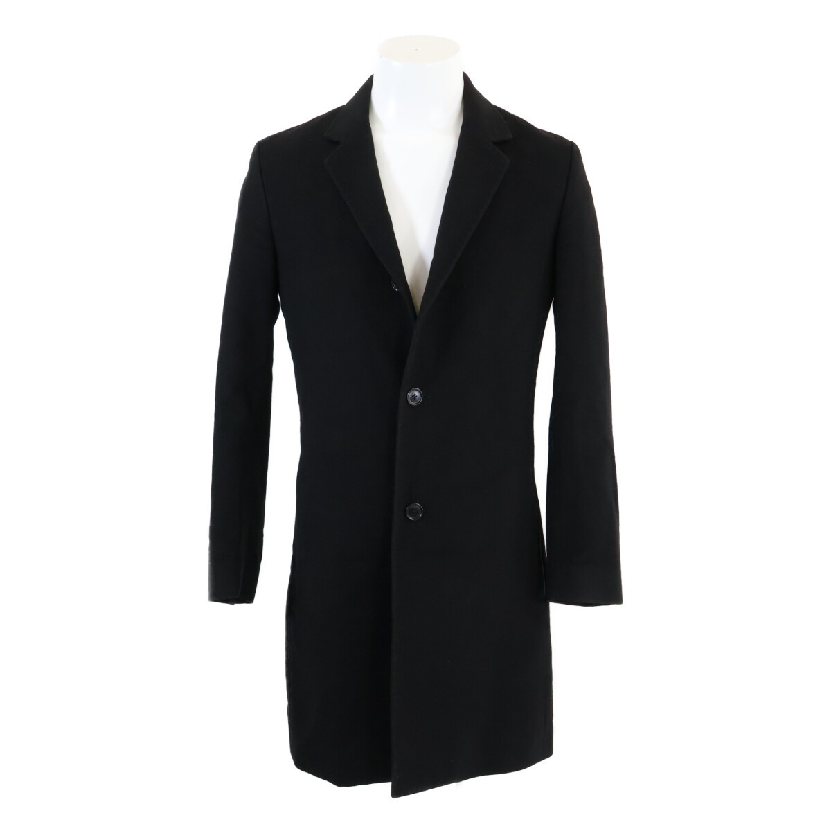 Dior HOMME [Domestic genuine] 433C344A3225 cashmere classic long coat 44 black