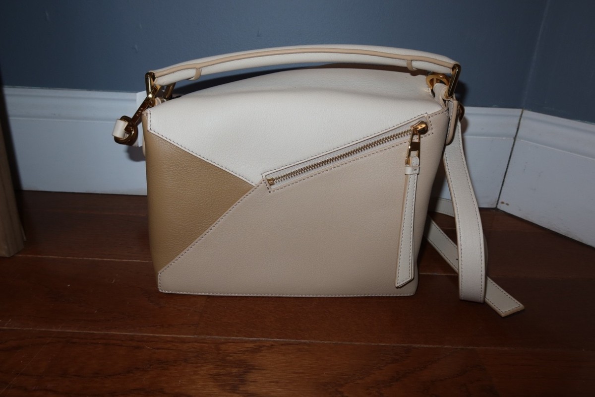 New Loewe Small Puzzle Bag – Cream/Beige – Authentic – Box | eBay