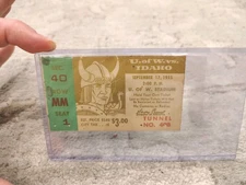 Jerry Kramer NCAA Debut Ticket Stub Washington vs. Idaho 9/17/1955 Packers HOF