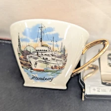 Winterling Bone China Teacup Souvenir - Hamburg, Germany