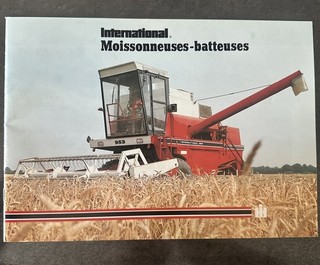 Prospectus Batteuse IH / Fendt No Tracteur Someca Ih Deutz Brochure