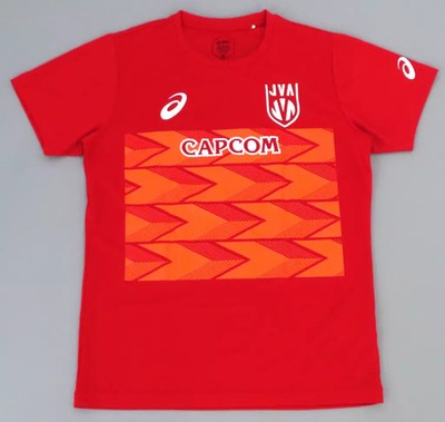 Asics Japan 2024 Ryujin Men's Volleyball Support T-Shirt Red L Signed Back