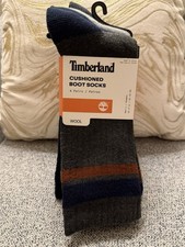 Timberland Men s Cushioned Boot Socks 4pairs Wool Multicolor