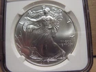 2017 Silver Eagle Silver Dollar. NGC MS69, Early Releases.